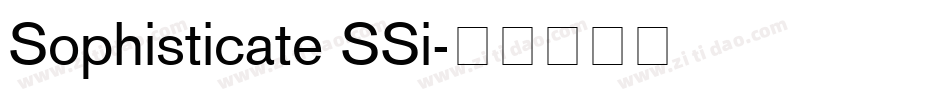 Sophisticate SSi字体转换